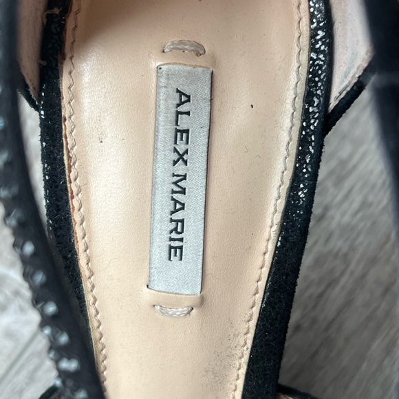 Alex Marie Black Studded Heels - Picture 3 of 4